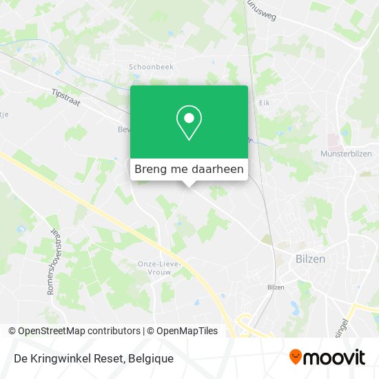 De Kringwinkel Reset kaart