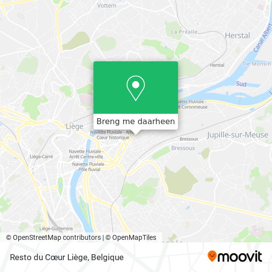 Resto du Cœur Liège kaart