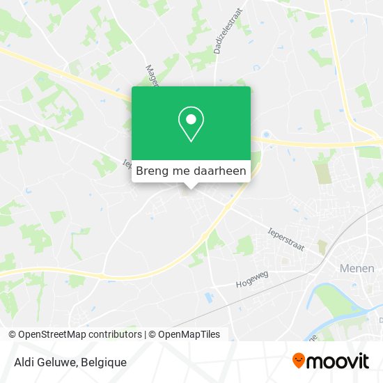 Aldi Geluwe kaart