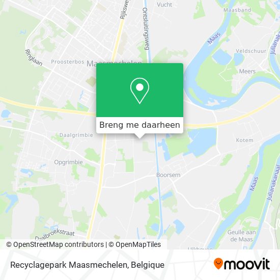 Recyclagepark Maasmechelen kaart