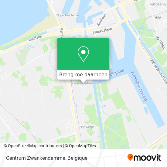 Centrum Zwankendamme kaart