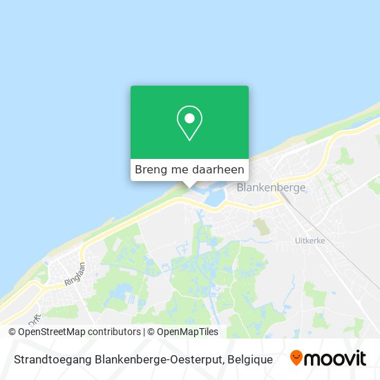 Strandtoegang Blankenberge-Oesterput kaart