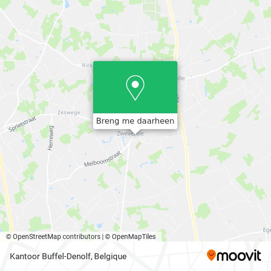 Kantoor Buffel-Denolf kaart