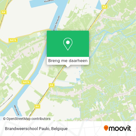 Brandweerschool Paulo kaart