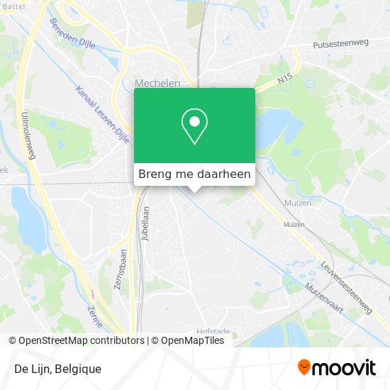 De Lijn kaart