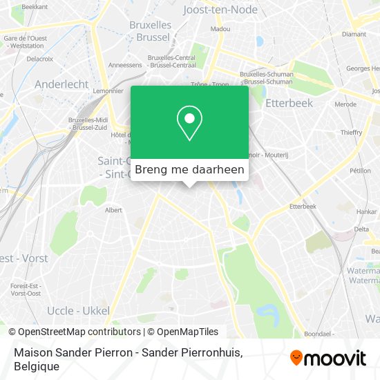 Maison Sander Pierron - Sander Pierronhuis kaart