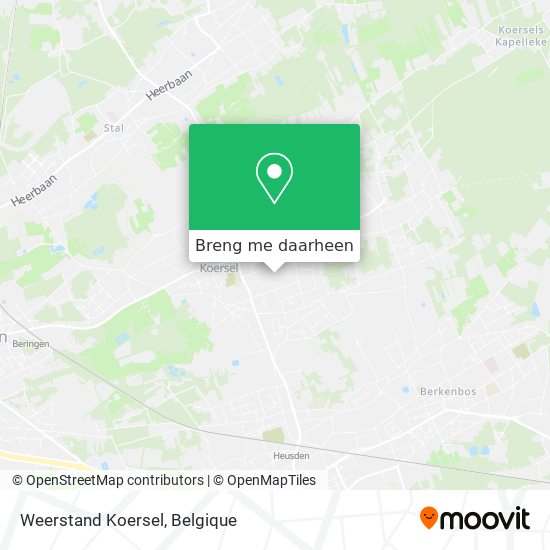 Weerstand Koersel kaart