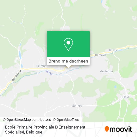 École Primaire Provinciale D'Enseignement Spécialisé kaart