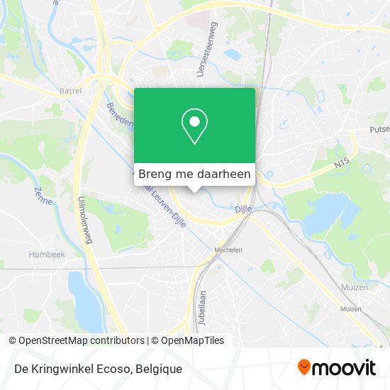 De Kringwinkel Ecoso kaart