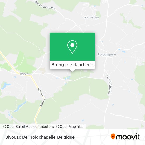 Bivouac De Froidchapelle kaart