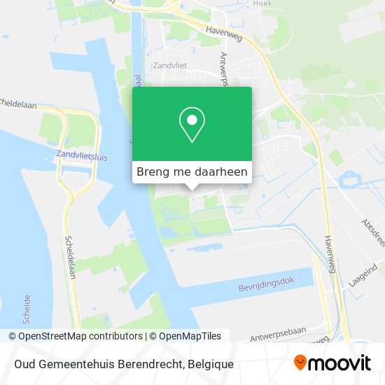 Oud Gemeentehuis Berendrecht kaart