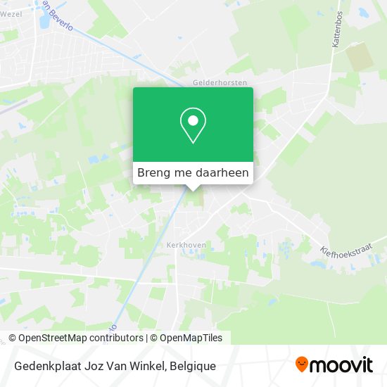Gedenkplaat Joz Van Winkel kaart