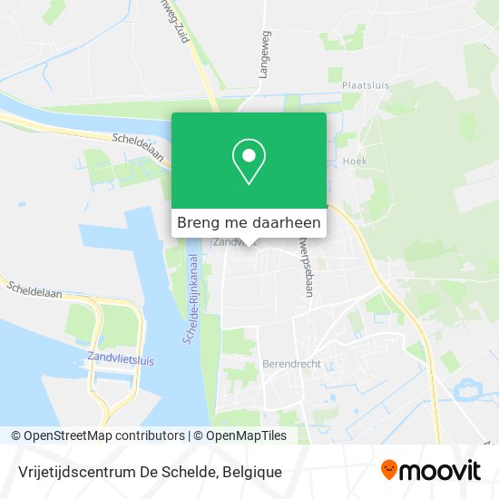 Vrijetijdscentrum De Schelde kaart
