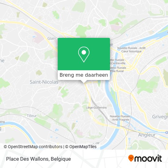 Place Des Wallons kaart