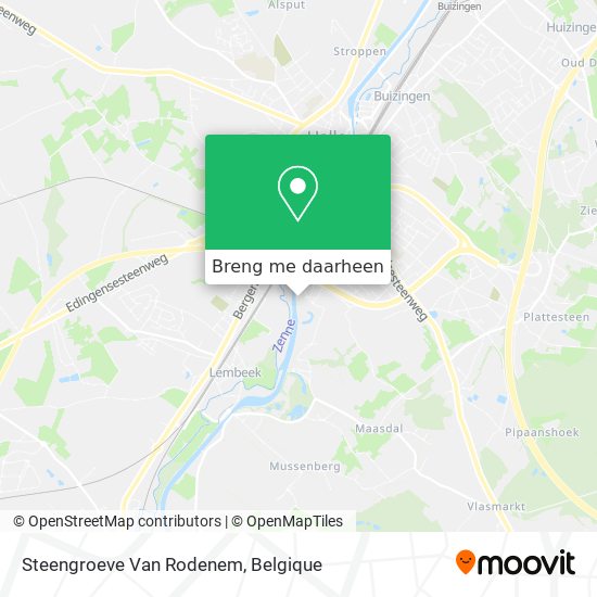 Steengroeve Van Rodenem kaart
