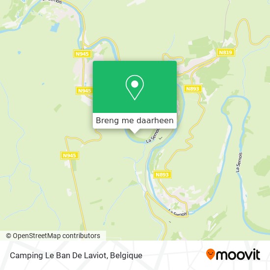 Camping Le Ban De Laviot kaart