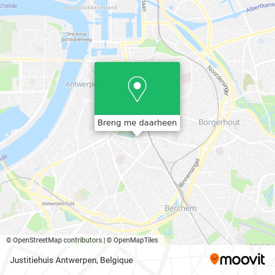 Justitiehuis Antwerpen kaart