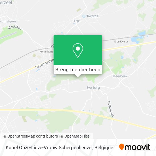 Kapel Onze-Lieve-Vrouw Scherpenheuvel kaart