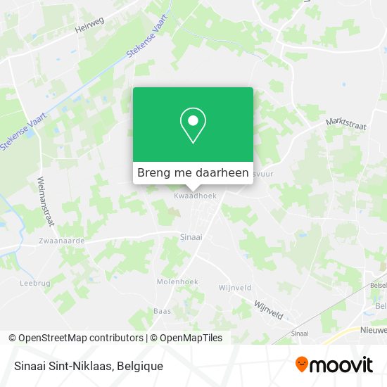 Sinaai Sint-Niklaas kaart