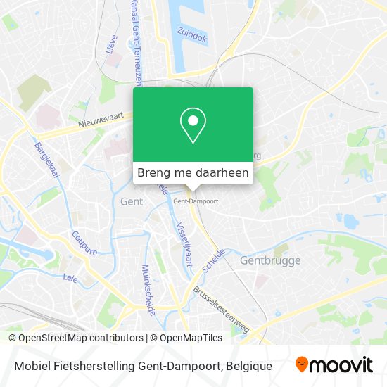 Mobiel Fietsherstelling Gent-Dampoort kaart