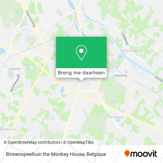 Binnenspeeltuin the Monkey House kaart