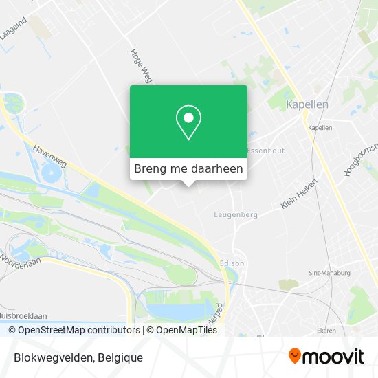 Blokwegvelden kaart