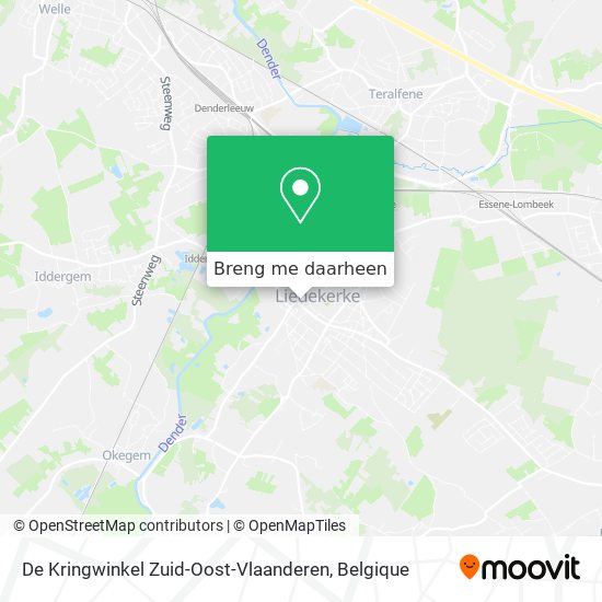 De Kringwinkel Zuid-Oost-Vlaanderen kaart