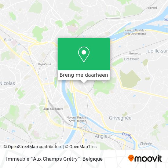 Immeuble ""Aux Champs Grétry"" kaart