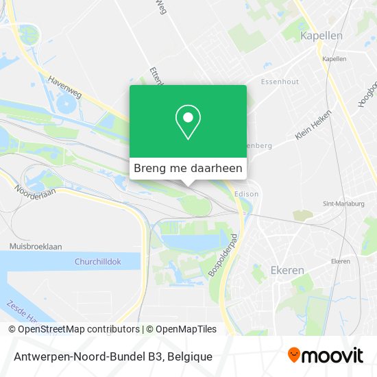 Antwerpen-Noord-Bundel B3 kaart