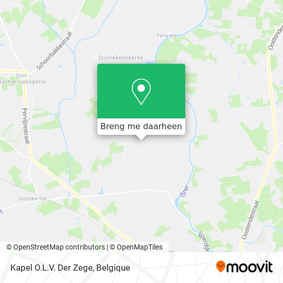 Kapel O.L.V. Der Zege kaart