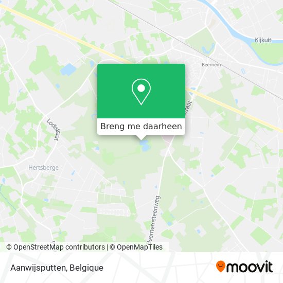 Aanwijsputten kaart