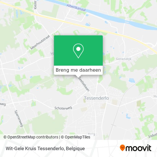 Wit-Gele Kruis Tessenderlo kaart