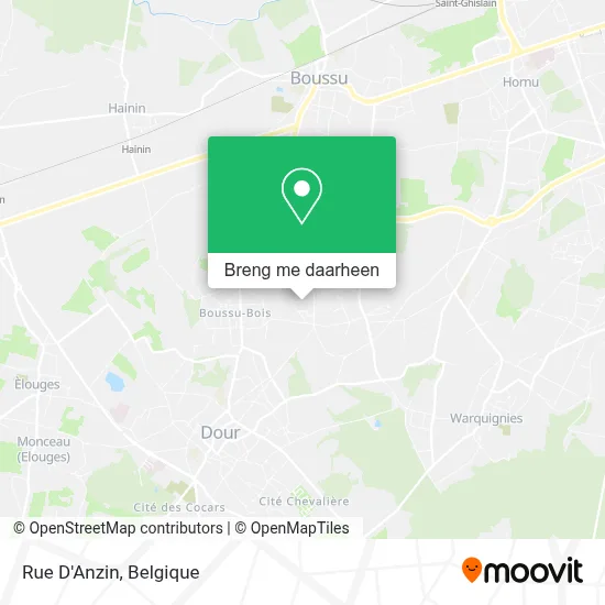 Rue D'Anzin kaart