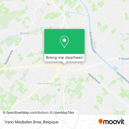 Vano Meubelen Bree kaart