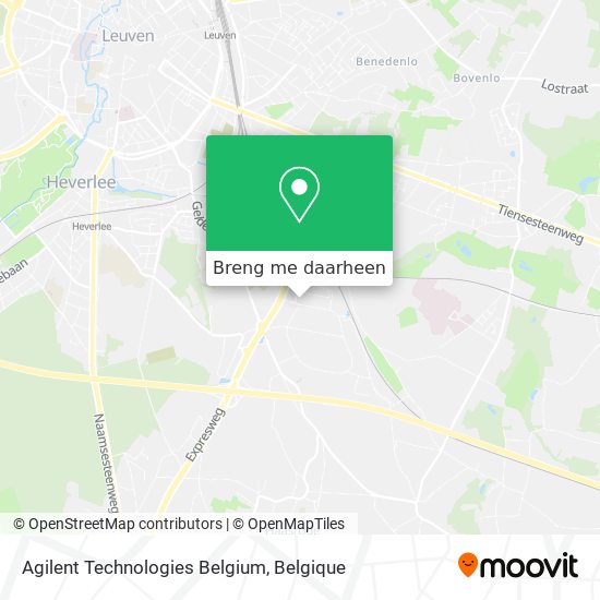 Agilent Technologies Belgium kaart