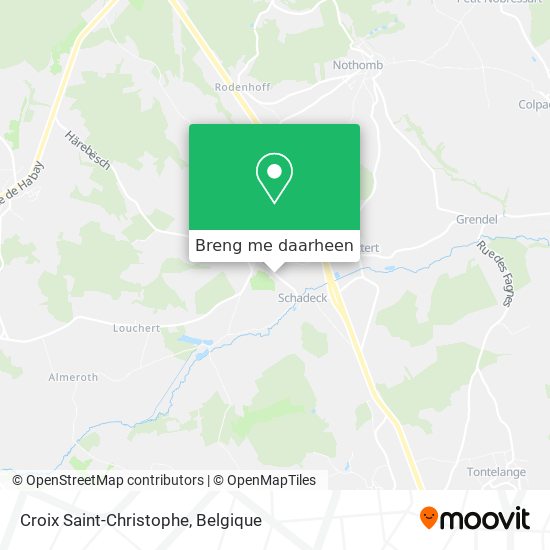 Croix Saint-Christophe kaart