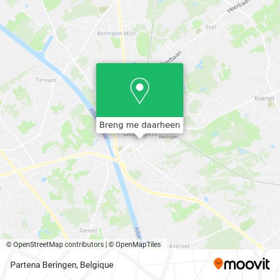 Partena Beringen kaart