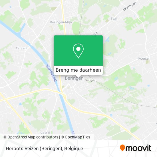 Herbots Reizen (Beringen) kaart