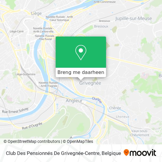 Club Des Pensionnés De Grivegnée-Centre kaart