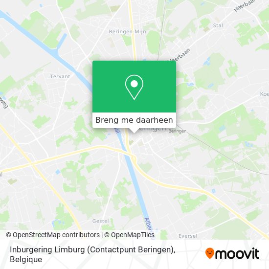 Inburgering Limburg (Contactpunt Beringen) kaart