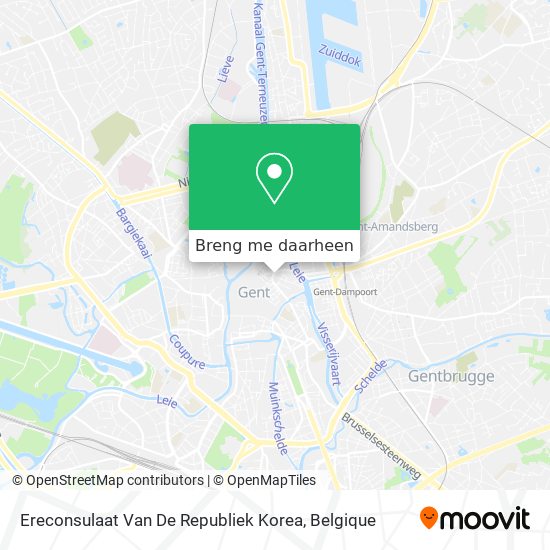 Ereconsulaat Van De Republiek Korea kaart