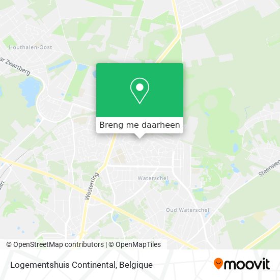 Logementshuis Continental kaart