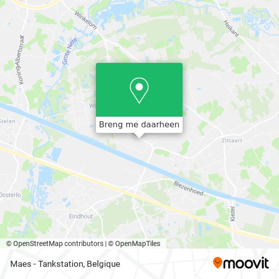 Maes - Tankstation kaart