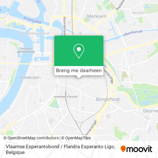 Vlaamse Esperantobond / Flandra Esperanto Ligo kaart