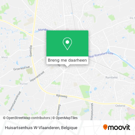 Huisartsenhuis W-Vlaanderen kaart