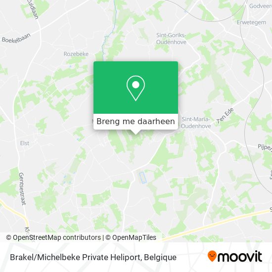 Brakel / Michelbeke Private Heliport kaart