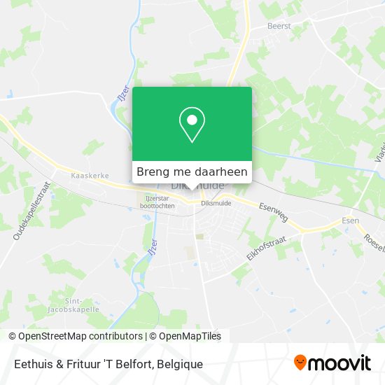 Eethuis & Frituur 'T Belfort kaart