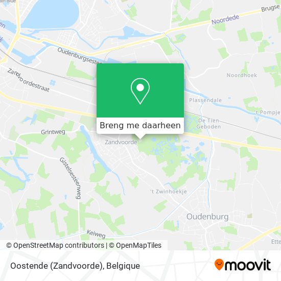 Oostende (Zandvoorde) kaart
