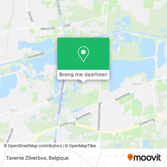 Taverne Zilverbos kaart