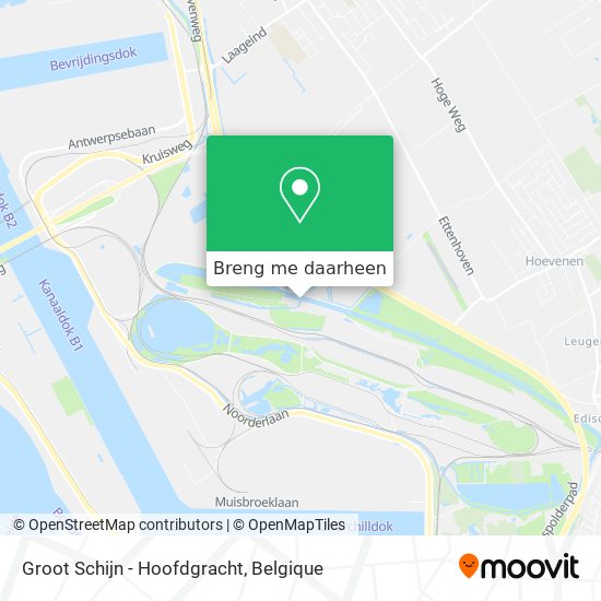 Groot Schijn - Hoofdgracht kaart